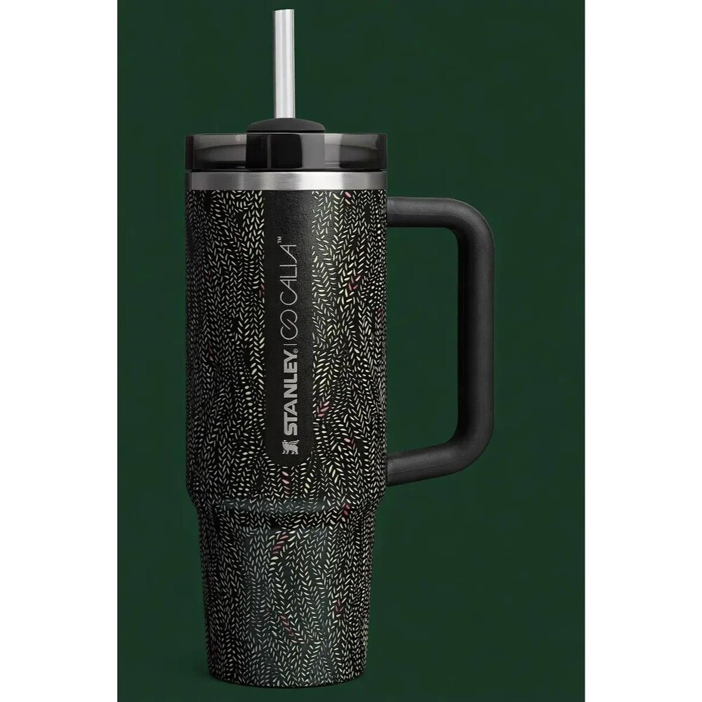 Stanley x CALIA Black Serpent 40 oz. Quencher H2.0 Tumbler 🎁 New Ships Fast